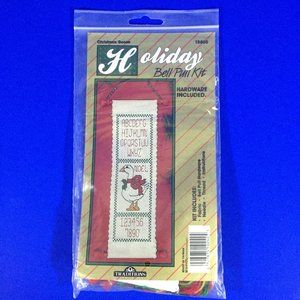 Christmas Goose Holiday Bell Pull Cross Stitch